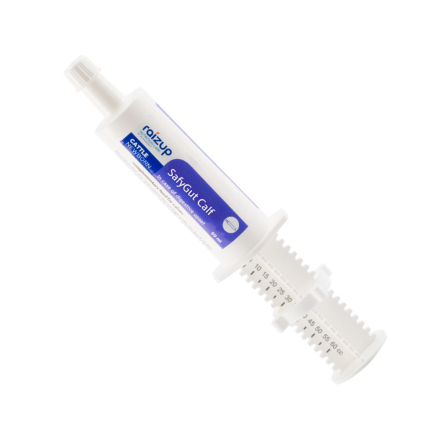 60 ml syringe of SafyGut Calf