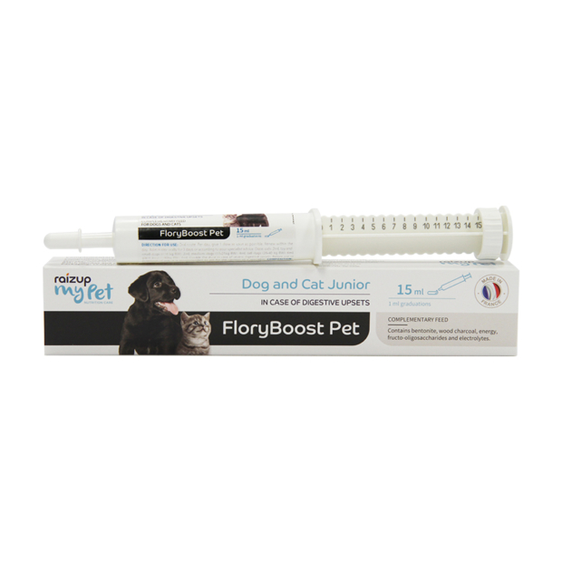 FloryBoost Pet syringe with its box